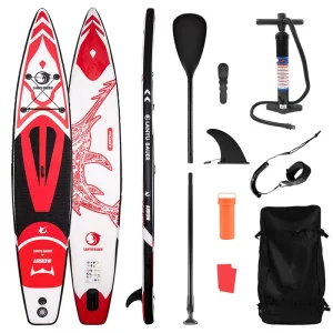 Inflatable SUP board 14ft 427cm cheap racing paddler board  Paddle Board with All Accessories